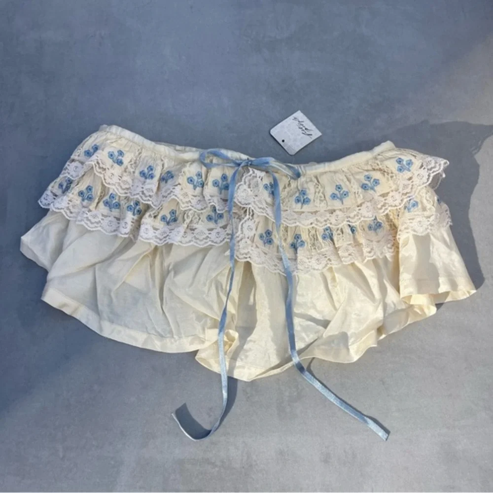 Free People Tailia Embroidered Tube Top